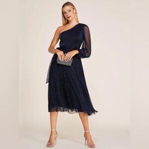 Le Chateau Midnight Blue One-Shoulder Dress